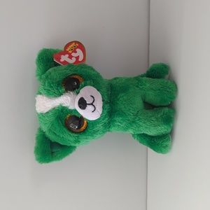 TY BEANIE BOOS - DILL the 6" GREEN DOG - GIFT SHOW EXCLUSIVE -MINT with MINT TAG
